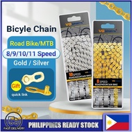 Half Hollow Bicycle Chain MTB Chain 8 Speed MTB Chain 9speed Chain Bike 8 Speed Road Bike Chain 9s