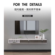 Wall-mounted TV Cabinet Floating TV Console Solid Wood Boards Modern Retro Hanging TV Cabinet High Q