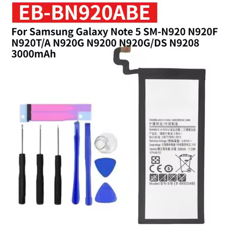 For Samsung Galaxy Note 5 SM-N920 N920F N920T/A N920G N9200 N920G/DS N9208 EB-BN920ABE 3000mAh Phone