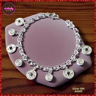 🌈AAbaby Galleries AA909 Original Baby S999 Silver Anklet Bracelet 九運九宝平安小孩脚链 Rantai Kaki/Gelang Bayi
