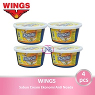WINGS Sabun Krim Colek EKONOMI Kemasan Box/Pot - 200gr (4pcs)