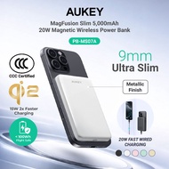[3C | CCC Certified] Aukey PB-MS07/PB-MS08 Qi2 5000mAh/10000mAh Slim Portable Fast Charging Magnetic