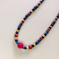 Krabi Elephant Necklace Line 67 Antique Beaded Stone Show The Whole Beads Length 22 Inches