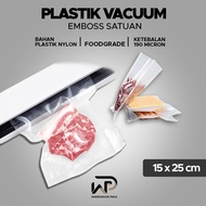(100 Pcs) Embossed Vacuum Sealer Plastic 15 x 20 Cm | Vacuum Embossed Plastic | Embossed Vacuum Bag 