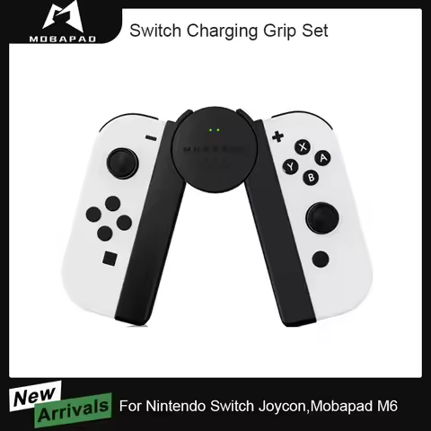 MOBAPAD Charging Grip Set for Nintendo Switch Joycon Gaming Controller Bracket Charging Station for