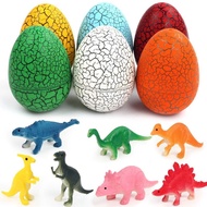 6 Models Dinosaurs+6 Dinosaur Eggs Dinosaur Model Toys Touch-Shaped Pterosaurs Deformed Dinosaur Egg
