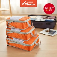 Travel Compression Bags Set of 3 Waterproof Luggage Organizers