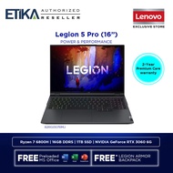 Lenovo Legion 5 Pro 82RG007RMJ Gaming Laptop | AMD Ryzen 7 6800H, 16GB, 1TB, RTX 3060, 16" WQXGA 165Hz, W11 | 16ARH7H