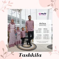 (Sarimbit Mutif Arina Purple) Adult Gamis Mutif Arina Adrian Little Arina Little Adrian