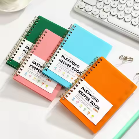 With Alphabetical Tabs Spiral Password Keeper Book A6 MINI Size Coil Book Password Keeper Notebook S