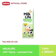 Susu UHT Teens Milklife Lactose Free Susu Bebas Laktosa 200ml