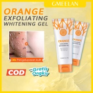 Bisa COD Gmeelan Orange Exfoliating Whitening Gel 100g Skincare Eksfoliasi Peeling Wajah Tangan Lehe