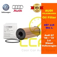 Audi Volkswagen Oil Filter - Audi Q7 '08 ~ '10  3.0 - Diesel Volkswagen - 057 115 561 L