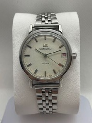 【國產錶之王】上海牌 Shanghai 19鑽機械錶｜稀有老式珠鍊帶｜日曆功能｜Vintage 收藏級