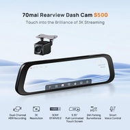 Camera Hành Trình Ô tô Kẹp Gương 70mai Rearview Dash Cam S500 (Màn hình cảm ứng ra lệnh giọng nói)