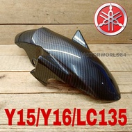 RAPIDO MUDGUARD CARBON FRONT FENDER YAMAHA Y15 Y16 LC135 V1-V8 MUDGUARD Y15ZR Y150ZR Y15 V2 FRONT FE