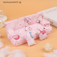 factoryoutlet2.sg Dollhouse small Floral Fabric sofa set Furniture with 2 Doll accessories Hot