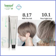 ❧ ✻ ✓ Bremod Premium 100ml Hair Color Cocoa Butter Dyed Cream Ash Gray Dust 0.00 Brown Pink Blond