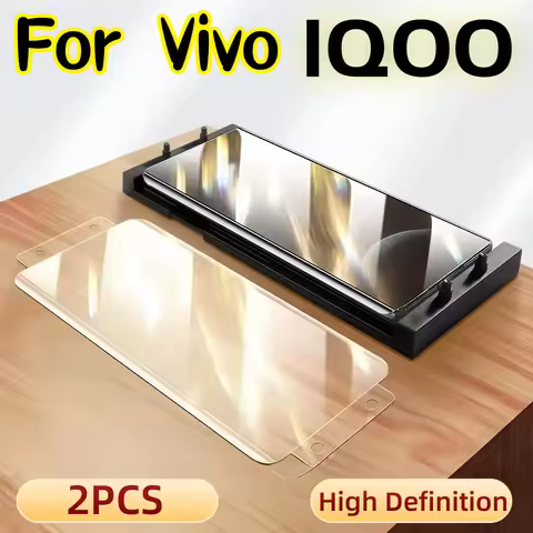 2Pcs For iQOO 5 8 9 10 11 12 Pro iQ00 Explosion-proof Screen Protector Glass Protective With Install