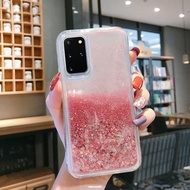 Casing For OPPO A92 Reno4 Reno5 A15 A15S A53 A93 A31 A5 A9 2020 A5S A7 A12 A3S A12e F11 Pro F9 F7 F5 Women Cute Girls Flowing Liquid Glitter Casing Bling Bling Shockproof Protective Case Phone Case Phone Case