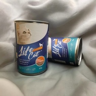 MAKANAN KUCING BASAH LIFE CAT KALENG KITTEN TUNA 400gr NON WHISKAS PROFELIN MEO