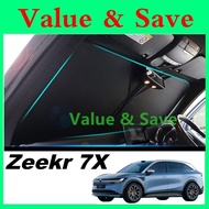 Zeekr 7X Car Front Windshield Sunshade Zeekr 7X Custom Fit Car Window Sunshade Customized Front Sun 