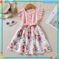 Dress Baby Girl 2-10 Tahun dress budak perempuan Girls floral sleeveless Princess Dresses  Gaun kana