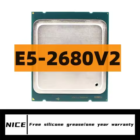 Xeon E5-2680 v2 E5 2680v2 E5 2680 v2 2.8 GHz Ten-Core Twenty-Thread CPU Processor 25M 115W LGA 2011