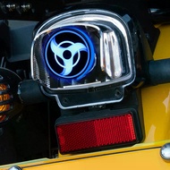 Motorcycle Brake Light Wheel Eyes Rotating Rainbow Flashing Tail Light Auxiliary Bulb Anime Thememod