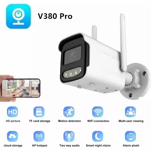 V380 Pro 1080P 4G/Wifi IP Security Camera Outdoor ColorVu Night Vision Wireless CCTV Smart Camera 2 
