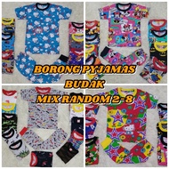 BORONG BAJU TIDUR BUDAK/PYJMAS KIDS FULL PRINTED 2-8