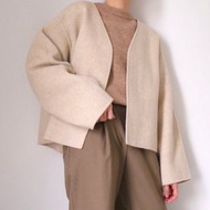 Jules Jacket -喀什米爾羊毛手縫繭型短大衣