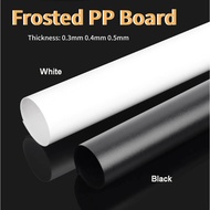 Frosted PP Plastic Sheet Black Board 100~300mm White Model Sheet DIY Model Material Thickn 0.3/0.4/0
