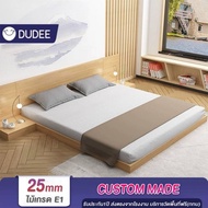 DUDEE เตียงนอนสไตล์ญี่ปุ่น พร้อมชุดหัวเตียง (ติดตั้งฟรี) **อ่านเนื้อหารายละเอียดสินค้า** . 4ฟุต