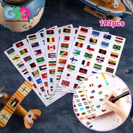 "National Flag" Stickers 192pcs/ Helmet Stickers/ Cheek Stickers National Flag Stickers World Flag F