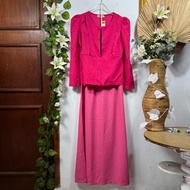 Fuchsia Pink Blouse Skirt Set