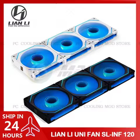 LIAN LI UNI FAN SL-INF 120 Infinity Mirror Fan RGB Case Radiator Cooler Gen.3 40 Leds L-Connect 3 12