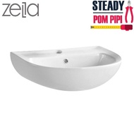 ZELLA L-201 WALL HUNG BASIN / SINKI BILIK AIR / WASH BASIN / BATHROOM SINK / TOILET SINK / TOILET BA