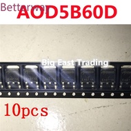 10pcs D5B60D AOD5B60D TO-252 600V 10A,guaranteed quality new betterway