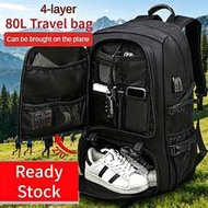 80L Multi-Function Backpack, Extra Large Capacity Men's Backpack, Travel Backpack, Casual Sports Sty