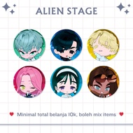 GLITTERY PIN ALIEN STAGE ALNST | CHIBI ALIENSTAGE PIN | GLITTER LAMINATION | DOFF DOFF