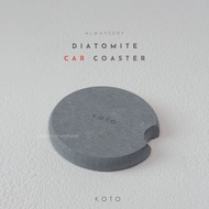 KOTO AlwaysDry Diatomite Car Coaster Car Cup Holder/ Car Coaster/ Car Tumbler Holder
