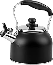 BLKP Pearl Metal AZ-5013 Wide Mouth Whistling Kettle Kettle, 0.6 gal (1.9 L) Limited Edition Black S