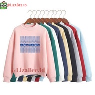 hoodie cewek pria wanita bxb bentoxbensu bensu bento betrand biru abu - krem xxl