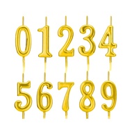 Candle Number in GOLD (4 x 2cm)