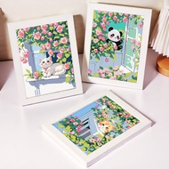 Cartoon Diamond Painting of Cute Little Dog 30x40cm (No frame included)