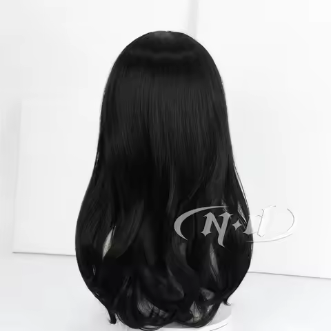 CyND Pieck Finger Cosplay Hair Wig Anime Attack on Titan Cosplay Long Black Hair for Halloween Costu