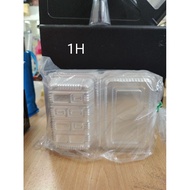 1H/ +-100pcs Bakery disposable plastic clear / Bekas Kuih