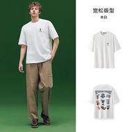 เสื้อยืดแขนสั้นผ้าฝ้ายแท้ Semir Harry Potter คอกลมสำหรับผู้ชาย ทรงหลวม แฟชั่นฤดูร้อน เสื้อผ้าทำงาน ล