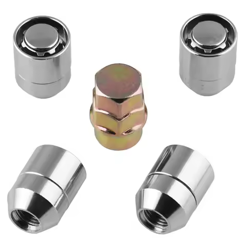 Car Wheel Lock Lug Nuts Universal Tire Wheel Lock Anti-Theft Screw Lug Nuts Accessories Easy Install